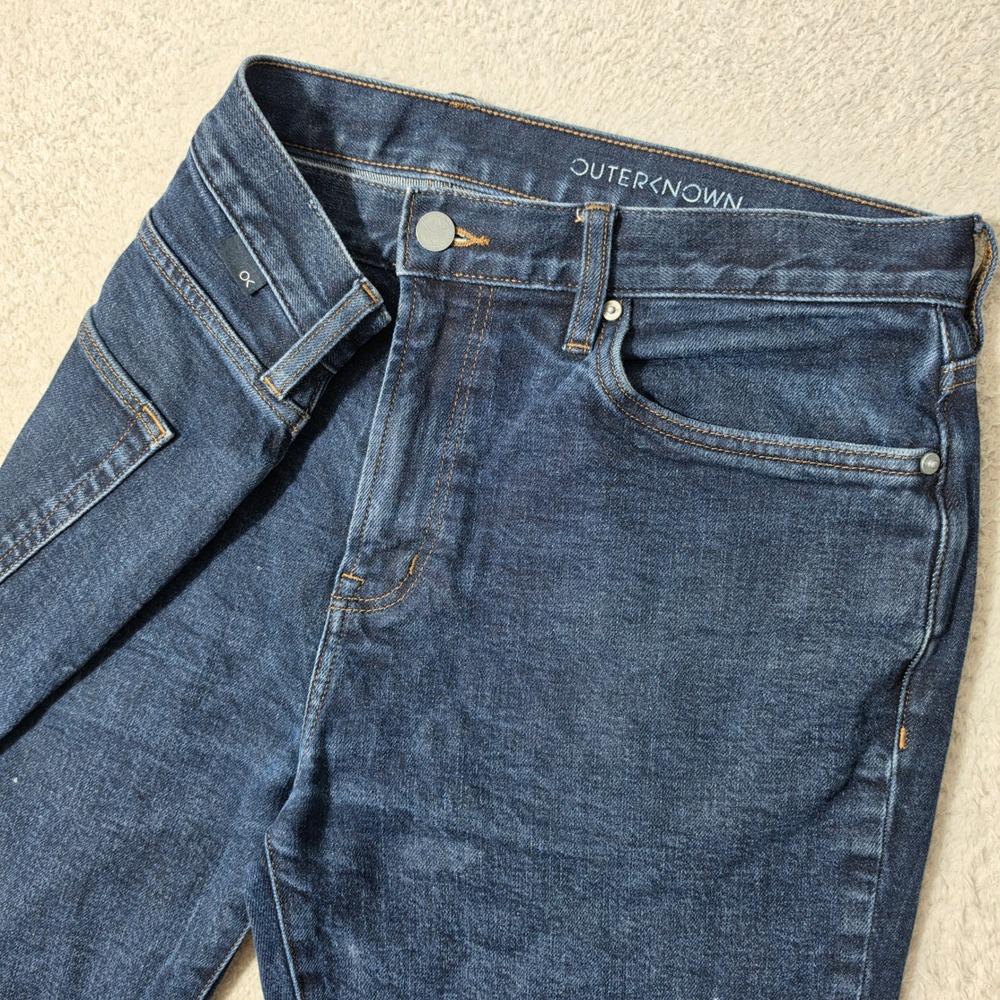 Outerknown Jeans Mens 33/32 Dark Wash Blue‎ Drifter Tapered Fit Stretch